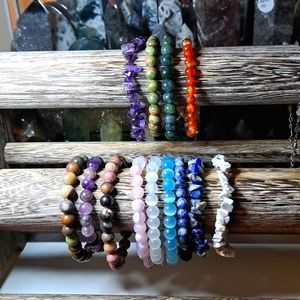 ONE.  Crystal Bead Bracelets ♡